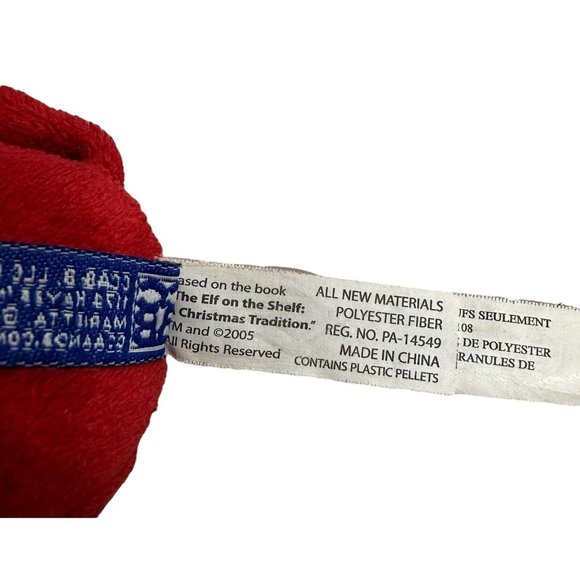 2005 Pixie Boy Christmas Magic Elf on the Shelf Plushee Pal Knee Hugger Blue Eye - Picture 9 of 9